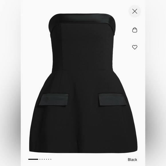 Amanda Uprichard black strapless dress - Picture 1 of 2